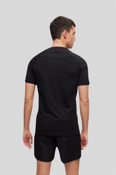 Hugo Boss Slim Fit Logolu Erkek T-Shirt Siyah