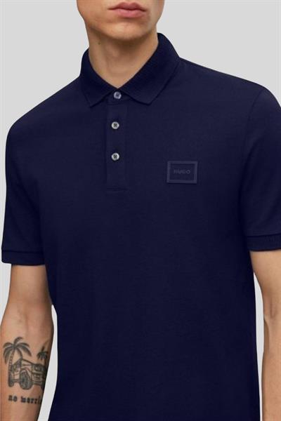 Hugo Boss Slim Fit Polo Yaka Erkek T-Shirt Lacivert 405