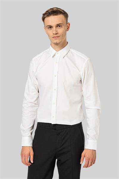 Hugo Boss Slim Fit Uzun Kollu Erkek Gömlek Beyaz 199