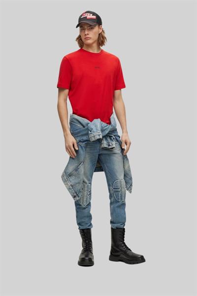 Hugo Boss Streç Erkek T-Shirt Kırmızı 624