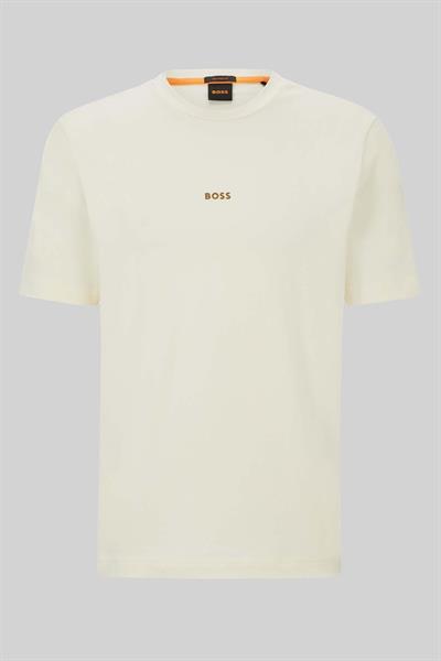Hugo Boss Streç Erkek T-Shirt Krem 277