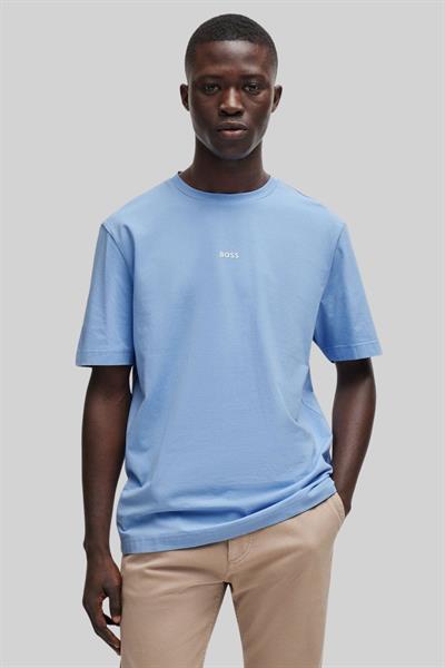 Hugo Boss Streç Erkek T-Shirt Mavi 460