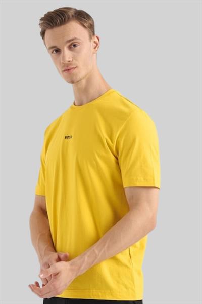 Hugo Boss Streç Erkek T-Shirt Sarı 740