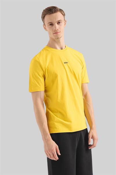 Hugo Boss Streç Erkek T-Shirt Sarı 740
