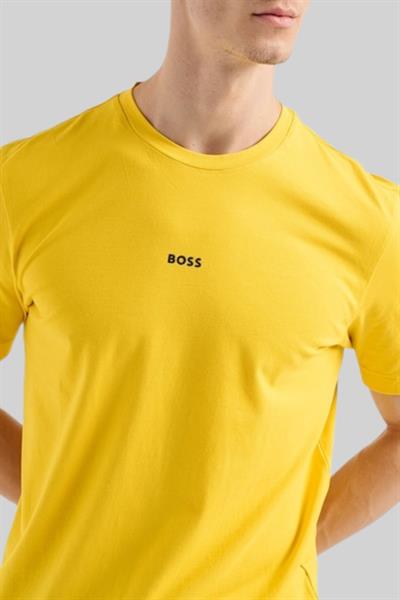 Hugo Boss Streç Erkek T-Shirt Sarı 740