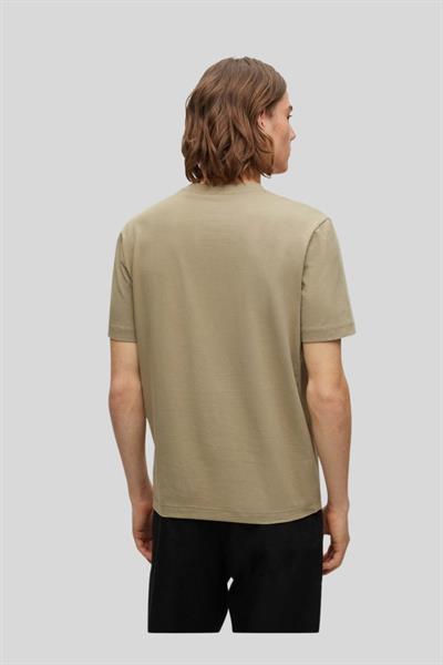 Hugo Boss Streç Erkek T-Shirt Haki 336