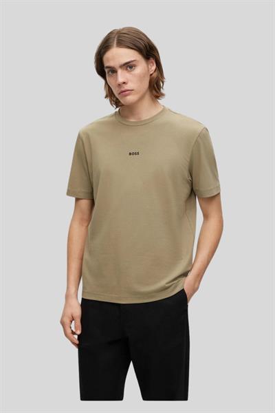 Hugo Boss Streç Erkek T-Shirt Haki 336