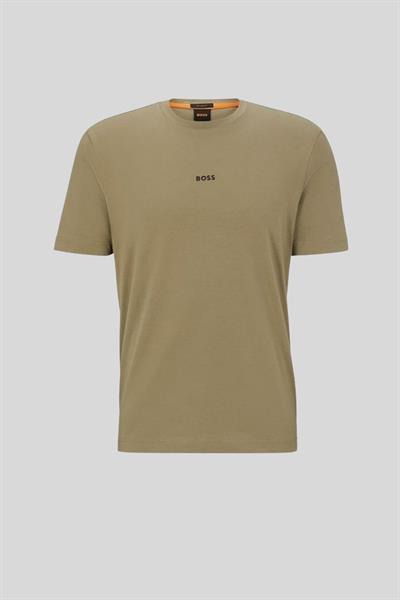 Hugo Boss Streç Erkek T-Shirt Haki 336