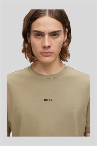 Hugo Boss Streç Erkek T-Shirt Haki 336