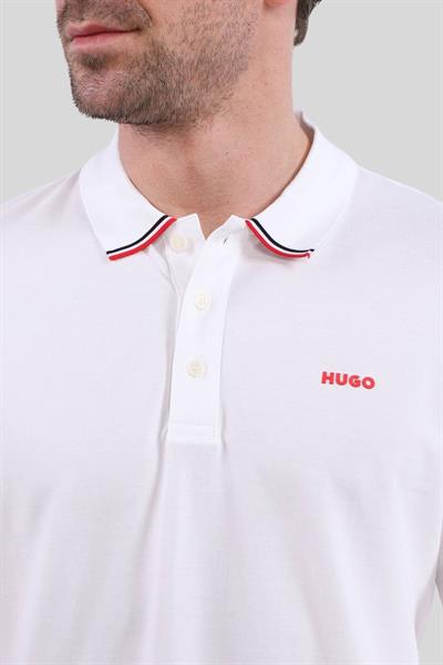 Hugo Boss Uzun Kollu Erkek Polo T-Shirt Beyaz 100
