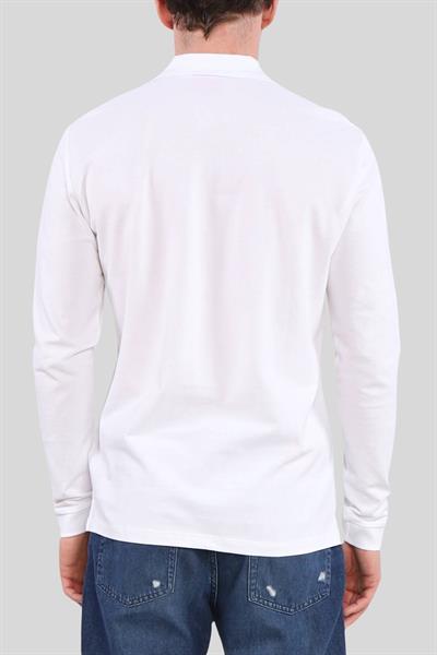Hugo Boss Uzun Kollu Erkek Polo T-Shirt Beyaz 100