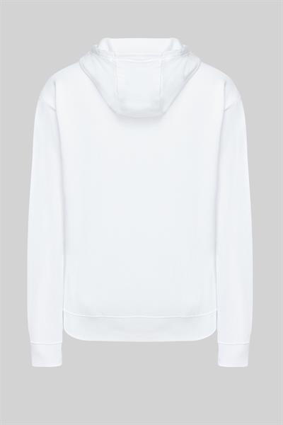 Hugo Dalegre Marka Logo Baskılı Erkek Sweatshirt Beyaz 100