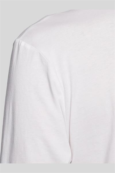 Hugo Diragolo Uzun Kollu Bisiklet Yaka Erkek T-Shirt Beyaz 100