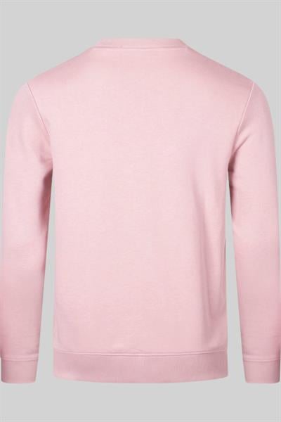 Hugo Enseden Yakalı Pamuklu Erkek Sweatshirt Pembe