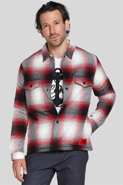 Hugo Erkek Ekose Gömlek Kırmızı