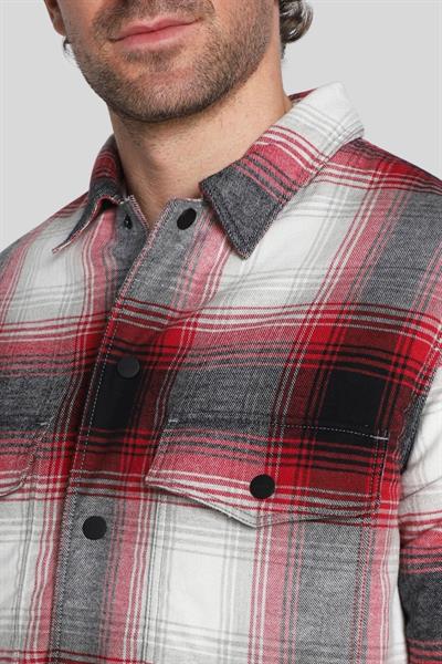 Hugo Erkek Ekose Gömlek Kırmızı