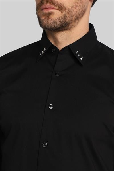 Hugo Erkek Regular Fit Gömlek Siyah