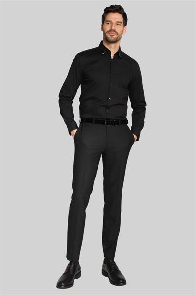 Hugo Erkek Regular Fit Gömlek Siyah