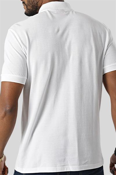 Hugo Erkek Regular Fit Kısa Kollu Logolu Polo Yaka T-Shirt Beyaz