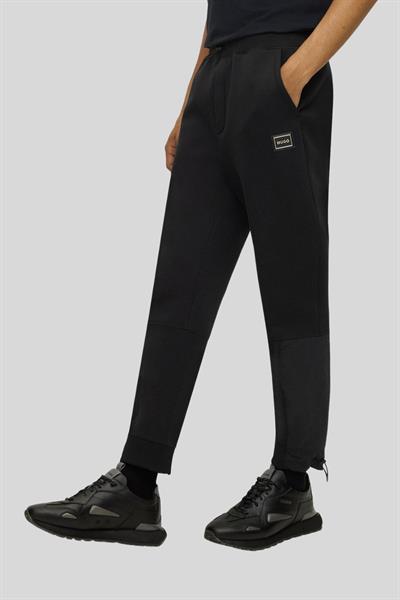 Hugo Erkek Relaxed Fit Belden Bağlamalı Cepli Spor Pantolon Siyah