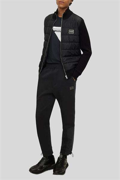 Hugo Erkek Relaxed Fit Belden Bağlamalı Cepli Spor Pantolon Siyah