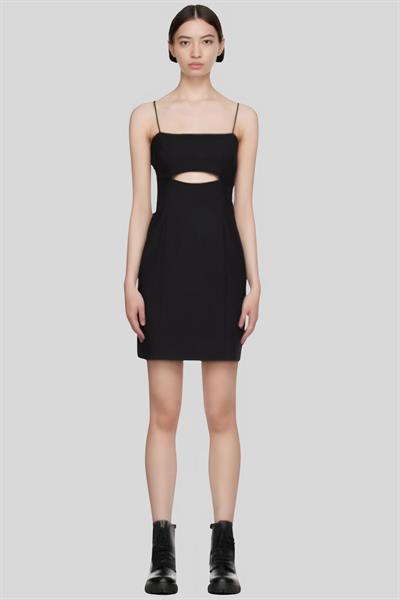 Hugo Kadın Askılı Mini Elbise Siyah