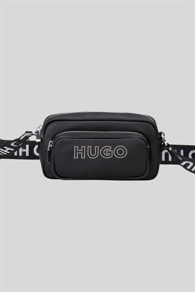 Hugo Kadın Fermuarlı Çapraz Omuz Çanta Siyah