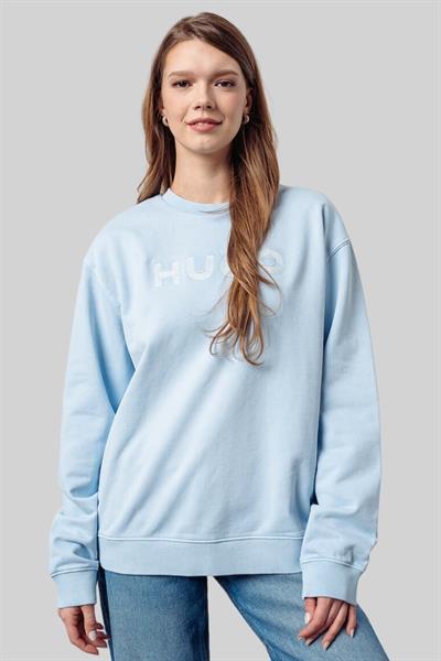 Hugo Kadın Marka Logolu Sweatshirt Mor