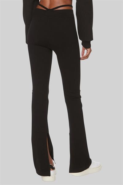 Hugo Kadın Norchidea Slim Fit Tokalı Yırtmaçlı Kumaş Pantolon Siyah