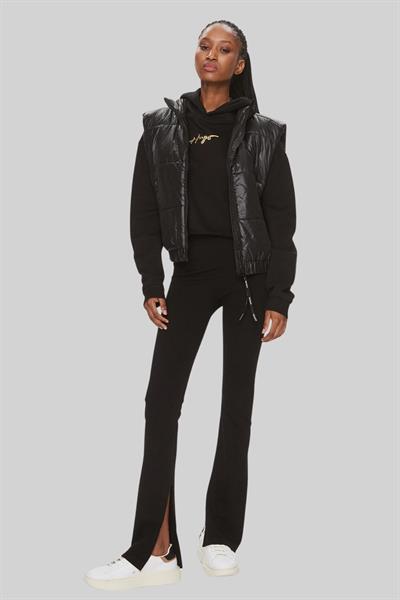 Hugo Kadın Norchidea Slim Fit Tokalı Yırtmaçlı Kumaş Pantolon Siyah
