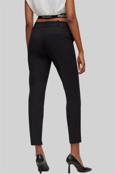 Hugo Kadın Regular Fit Chino Pantolon Siyah