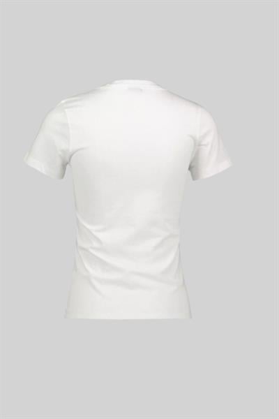 Hugo Kadın Regular Fit Logo Detaylı Klasik T-Shirt Beyaz 100