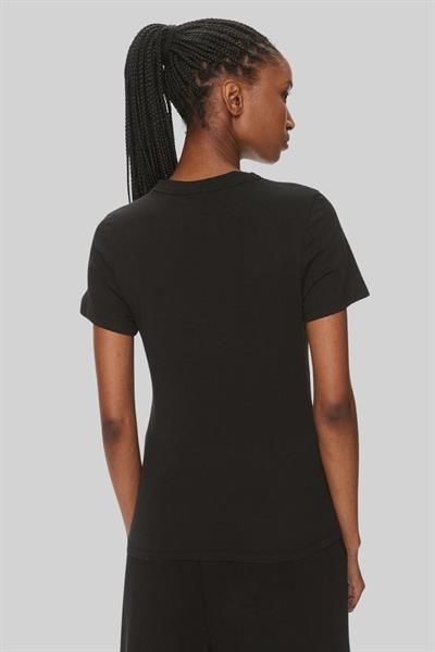 Hugo Kadın Regular Fit Logo Detaylı Klasik T-Shirt Siyah