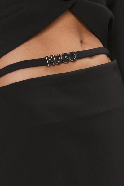 Hugo Kadın Ridara Regular Fit Mini Etek Siyah