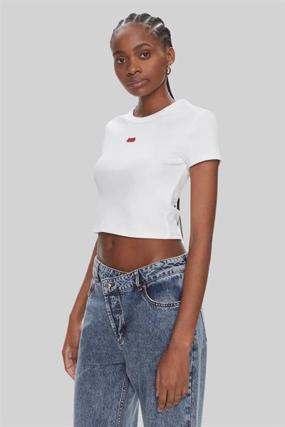 Hugo Kadın Slim Fit Deluisa T-Shirt Beyaz 100