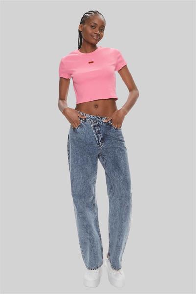 Hugo Kadın Slim Fit Deluisa T-Shirt Pembe