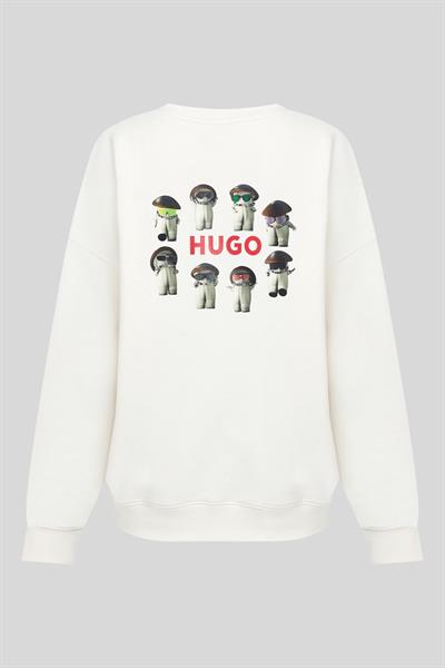 Hugo Kadın Sweatshirt Beyaz