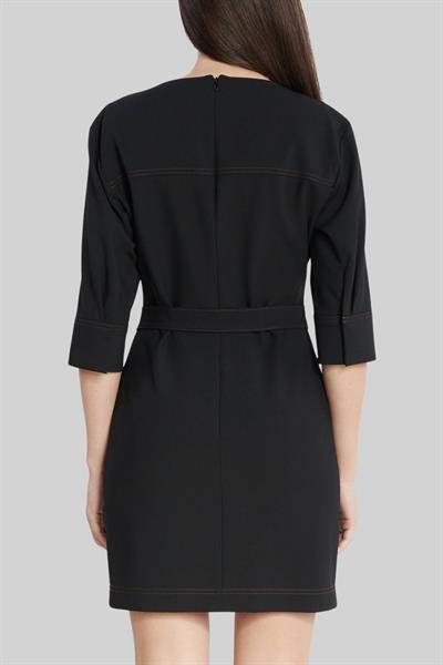 Hugo Kadın V Yakalı Mini Elbise Siyah