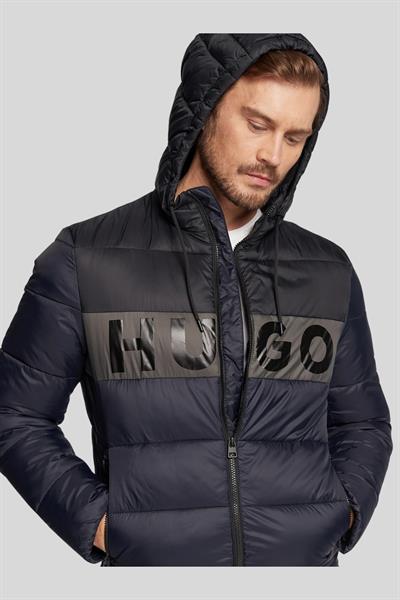 Hugo Kapşonlu Erkek Mont Lacivert 405