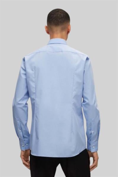 Hugo Kolay Ütülenebilir Slim Fit Erkek Gömlek Mavi 459