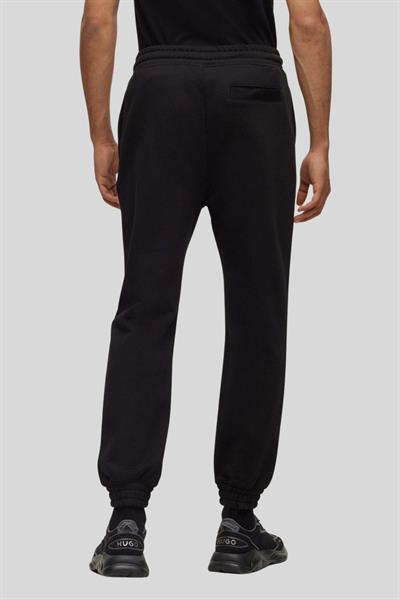Hugo Logo Baskılı Erkek Spor Pantolon Siyah