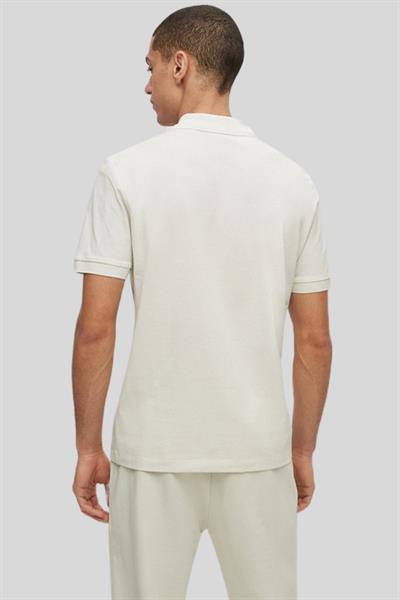 Hugo Logo Detaylı Erkek Polo T-Shirt Beyaz