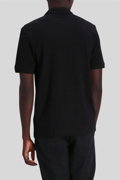 Hugo Logo Detaylı Erkek Polo T-Shirt Siyah