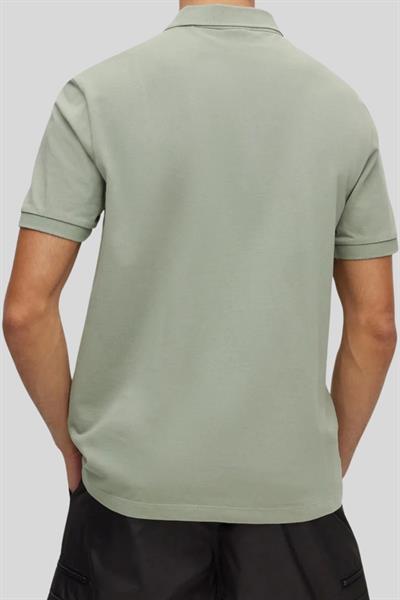 Hugo Logo Detaylı Erkek Polo T-Shirt Yeşil