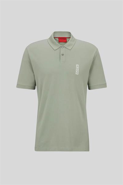 Hugo Logo Detaylı Erkek Polo T-Shirt Yeşil