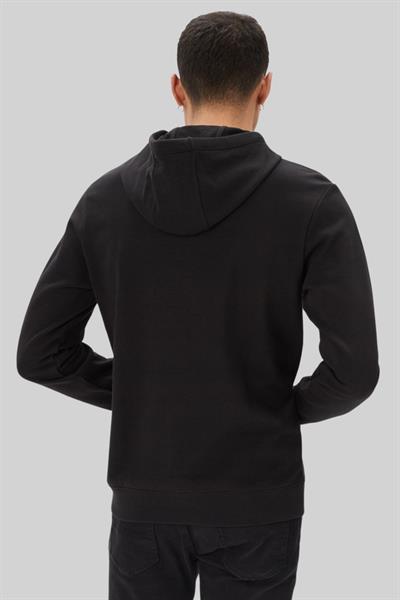 Hugo Logo Detaylı Kapüşonlu Erkek Sweatshirt Siyah