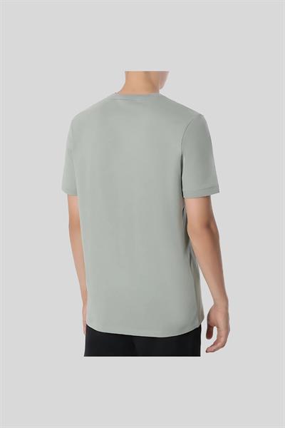 Hugo Logo Uygulamalı Pamuklu Erkek T-Shirt Yeşil