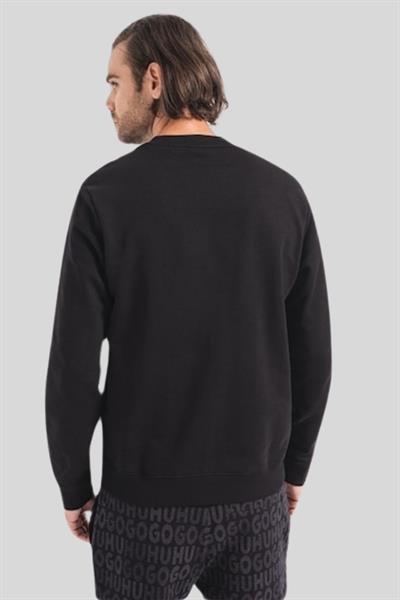 Hugo Logolu Erkek Sweatshirt Siyah