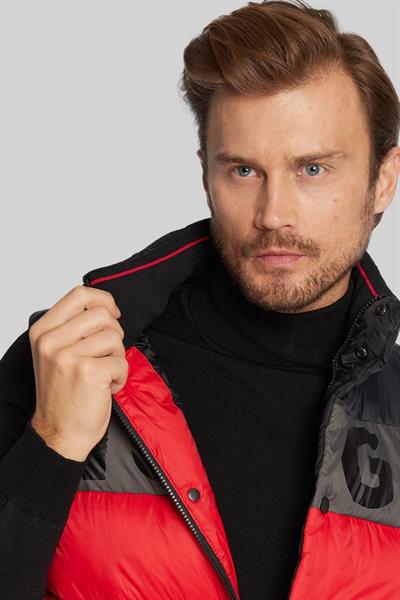 Hugo Marka Logo Baskılı Erkek Yelek Kırmızı