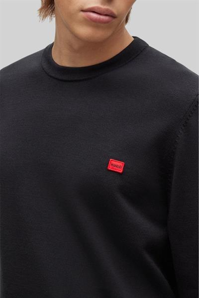 Hugo Marka Logolu Erkek Uzun Kollu T-Shirt Siyah